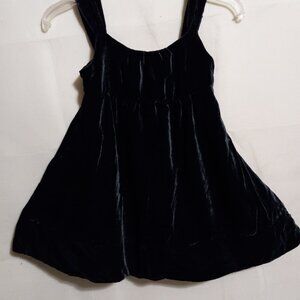 GAP  LITTLE GIRLS DRESS DARK GREEN VELVET SIZE S